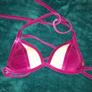 VS velvet triangle bikini top